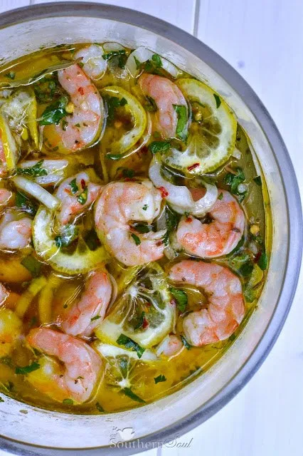 Preserved Lemon Pickled Shrimp