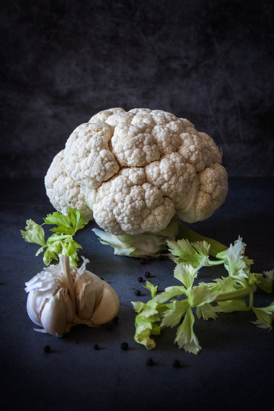 Baked Cauliflower Gratin with Walnut Sage Cream Sauce