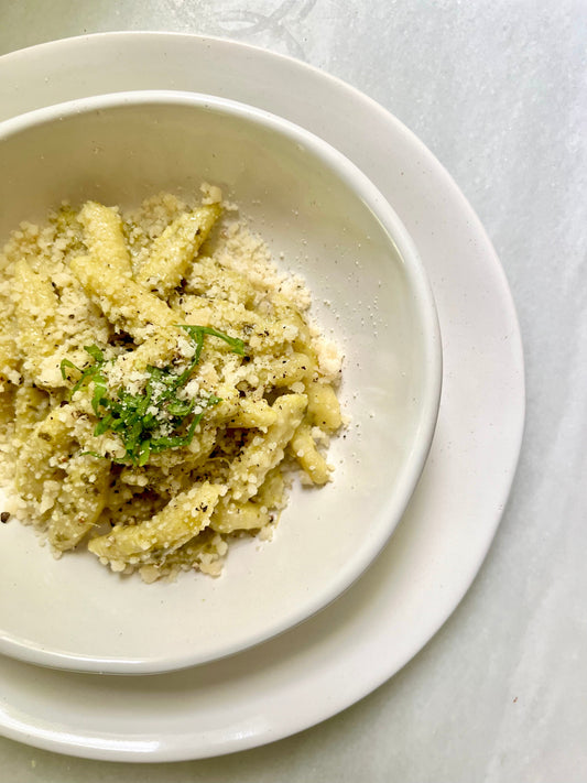 Cavatelli with Spinach & Artichoke Cream - Bella Cucina