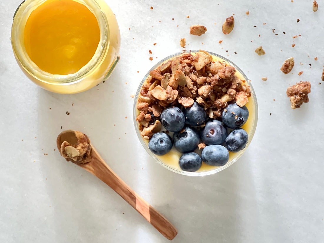 Meyer Lemon Breakfast Yogurt with Granola - Bella Cucina