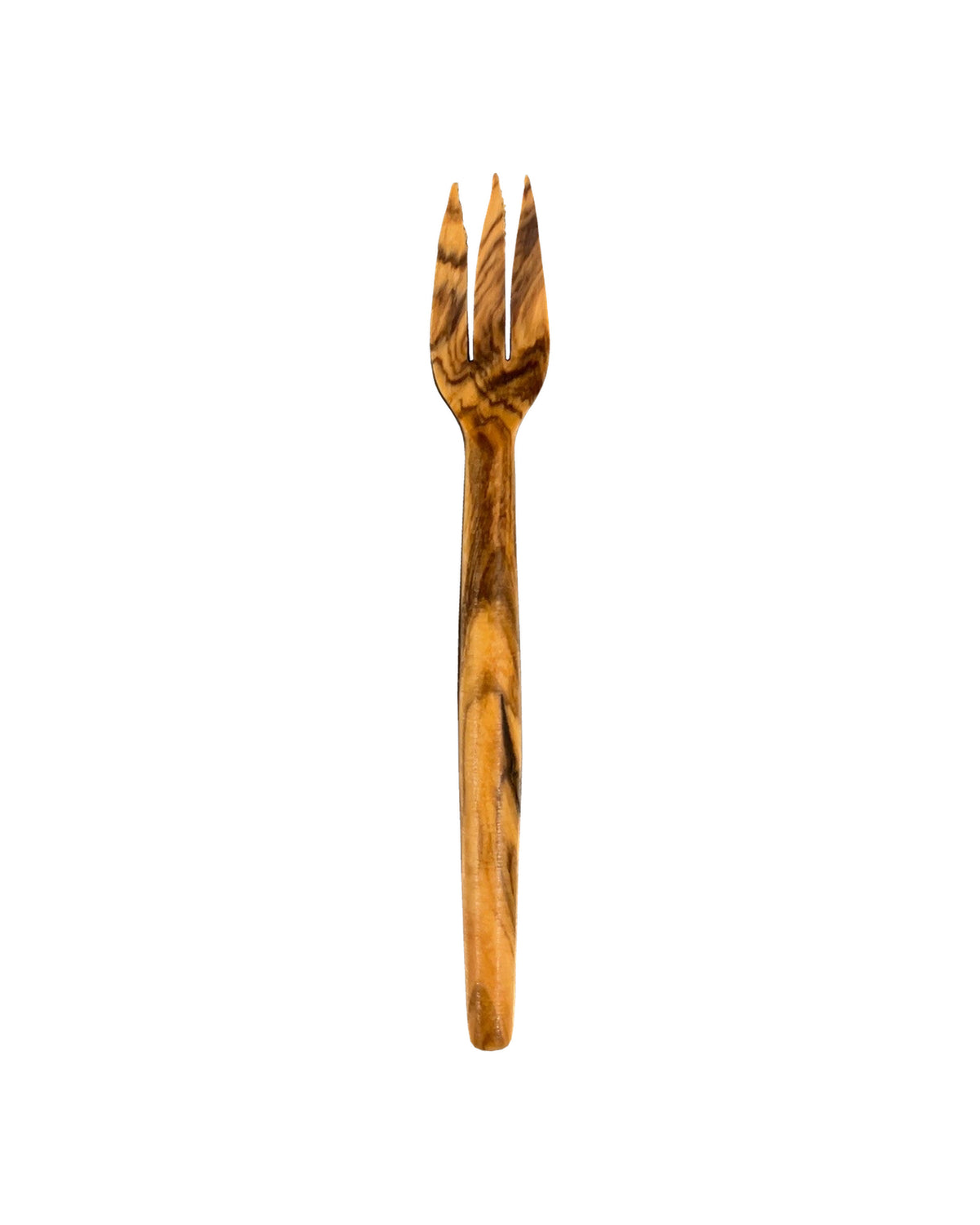 Olive wood mini forks with natural honey and brown grain at Bella Cucina in Atlanta, view 2
