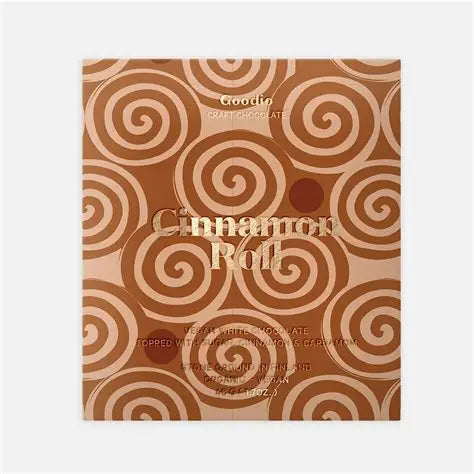 Goodio cinnamon roll chocolate bar at Bella Cucina in Atlanta