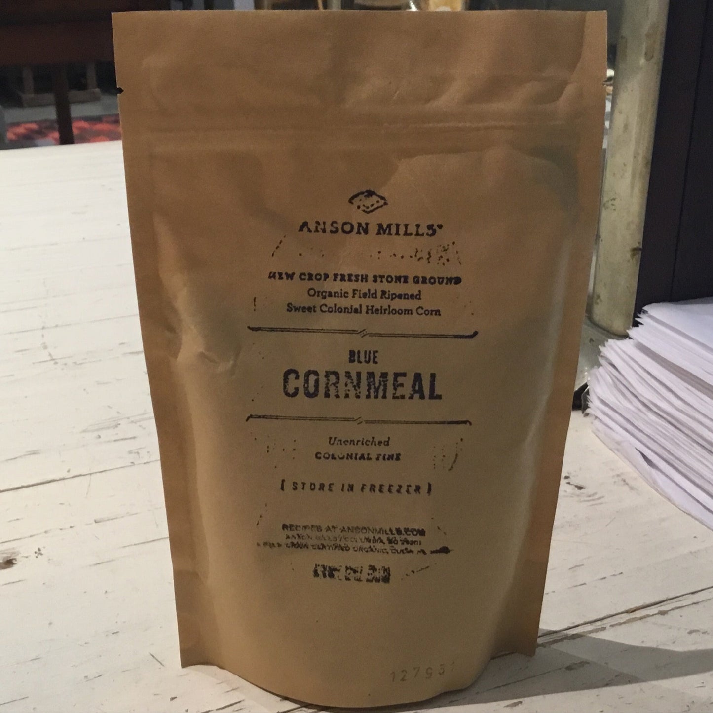 Anson Mills: Native Fine Blue Cornmeal by Bella Cucina –