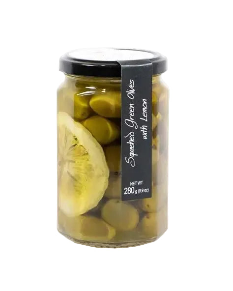 Casina Rossa Squashed Green Olives with Lemon by Bella Cucina – olives