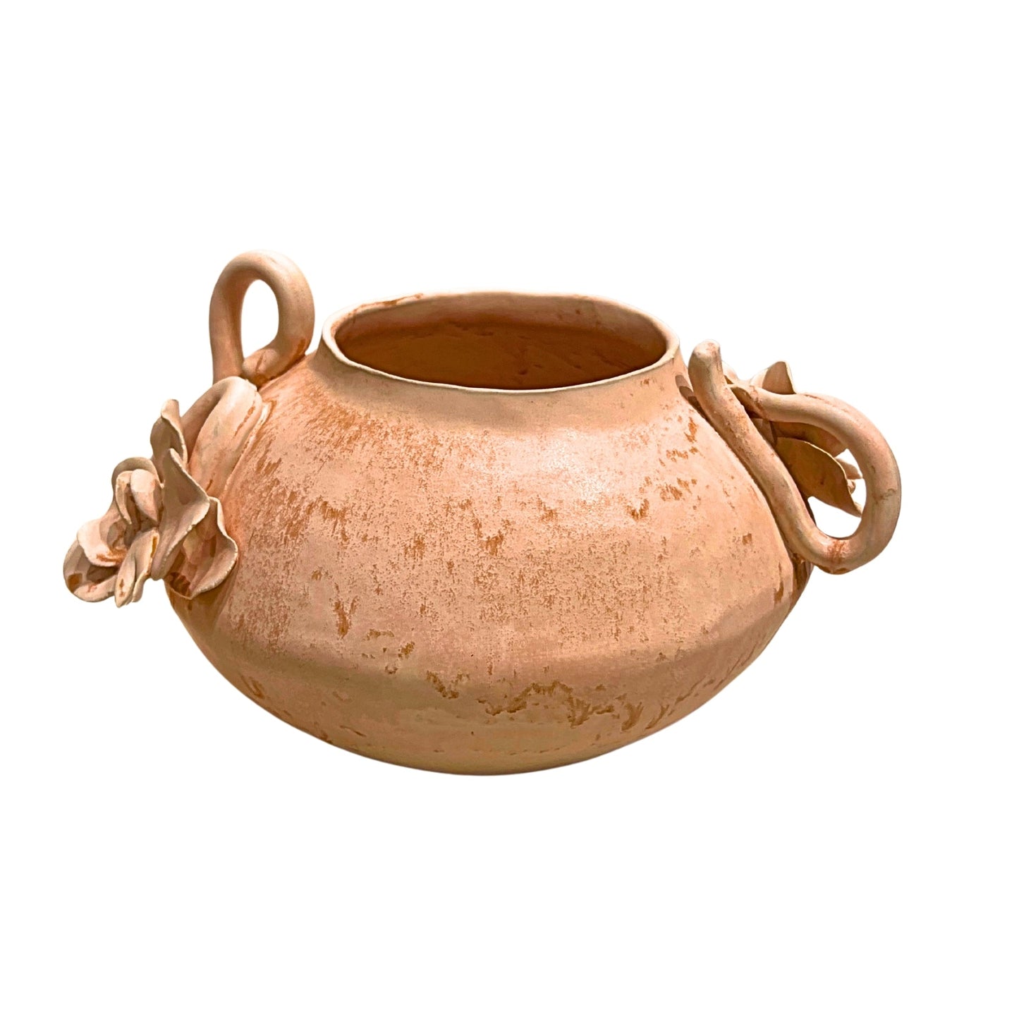 Clay Vase with Floral Handles by Bella Cucina – For The Home: Vases