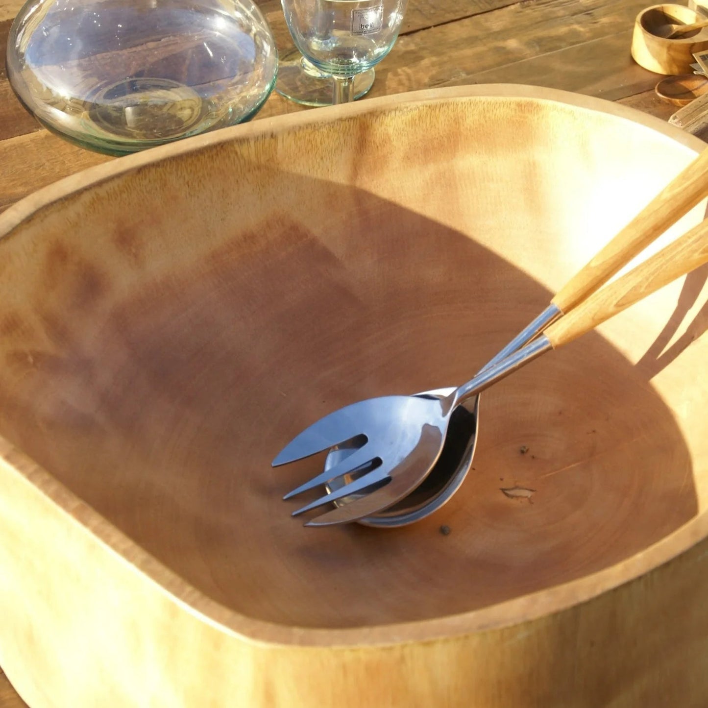 For the Home: Mango Wood Salad Bowl by Bella Cucina – For the Home: wood bowl