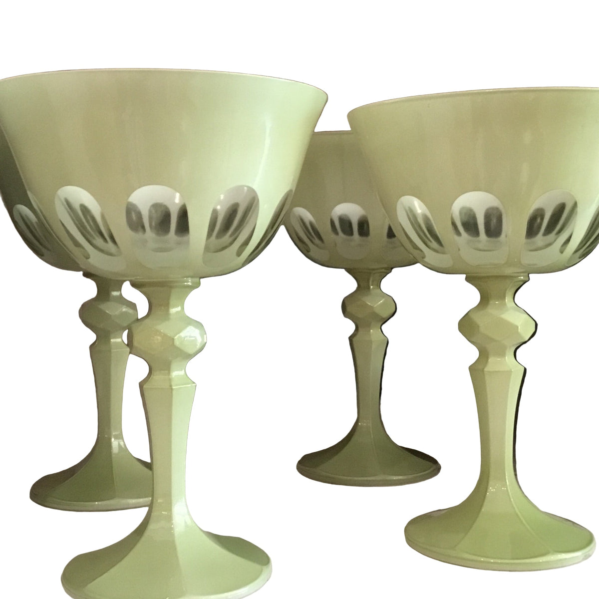 Glassware: Hand-blown Sage Coupe, sold in pairs by Bella Cucina – Glassware: Coupe