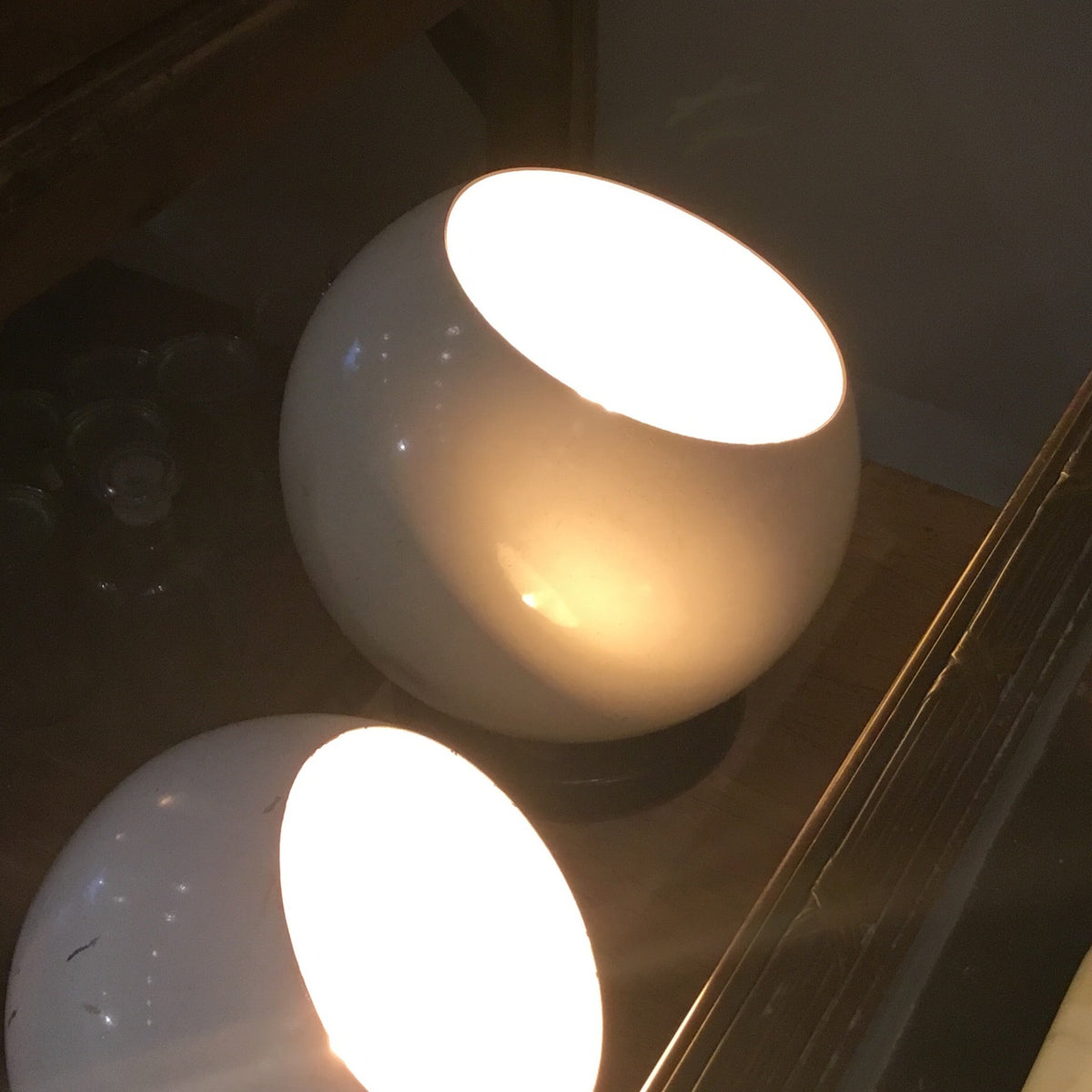 Lighting: Vintage Round Lamp, Large by Bella Cucina – Lighting: Table Lamps