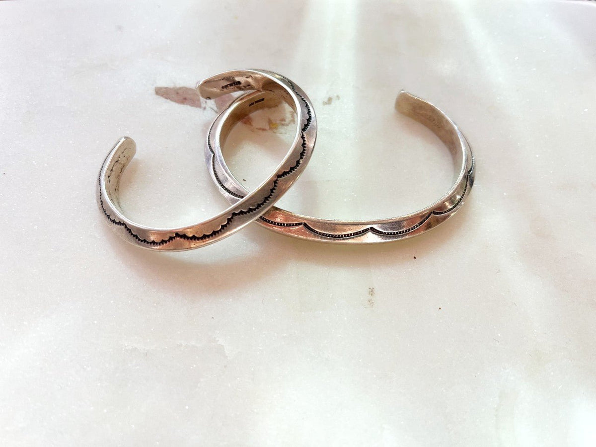 Native American silver cuff bracelet from the Bella Cucina Vintage Vault