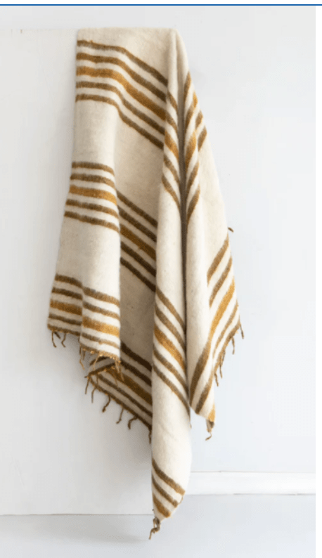 Bella Cucina - Organic Hand - loomed Wool Blankets -