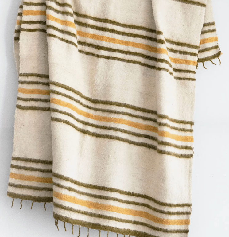 Bella Cucina - Organic Hand - loomed Wool Blankets -