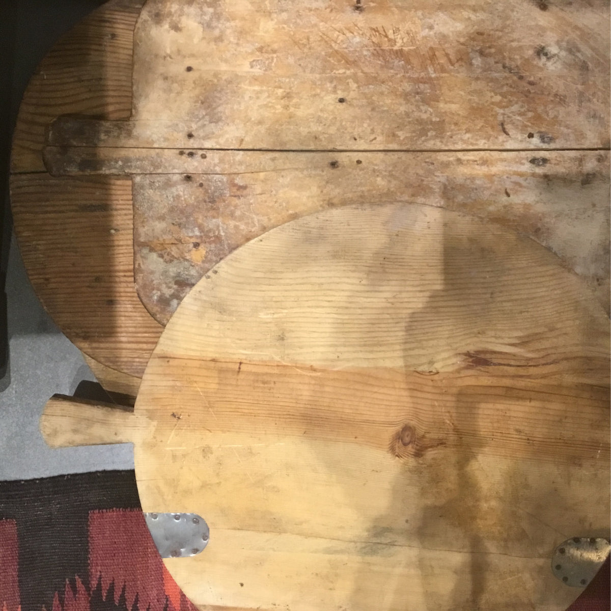 Vintage small wood bread board at Bella Cucina in Atlanta