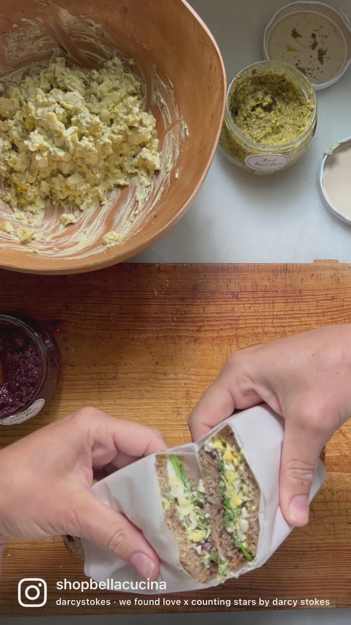 olivada egg sandwich video recipe
