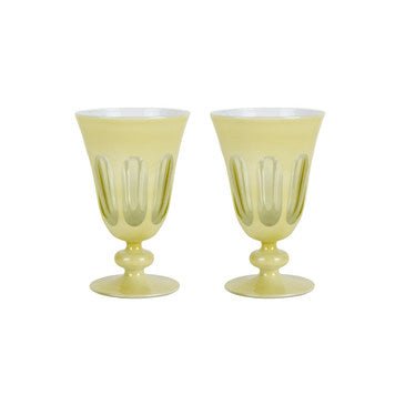 Bella Cucina - Rialto Tulip Glass Set/2 in Crème -