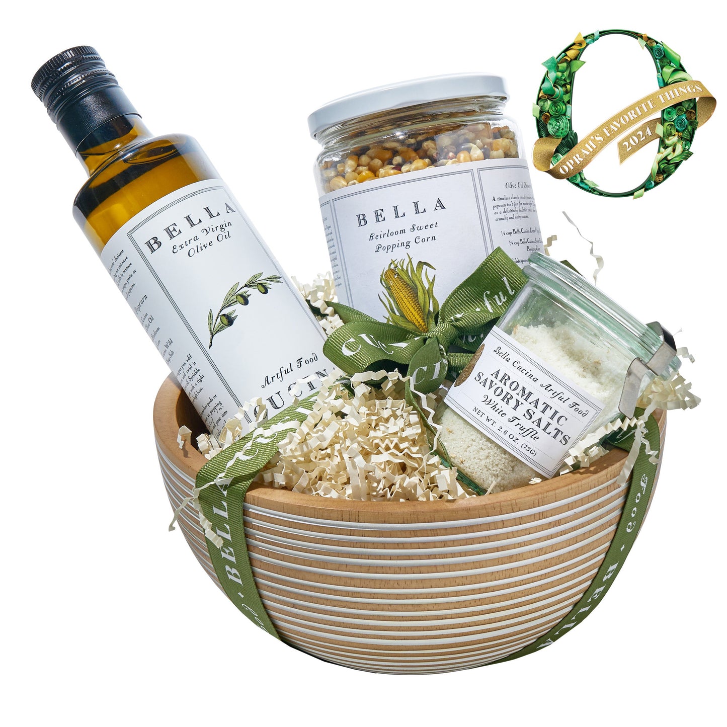 Bella Cucina - Sweet Heirloom Popcorn Gift with White Truffle Salt - OPRAH'S FAVORITE THINGS 2024! -