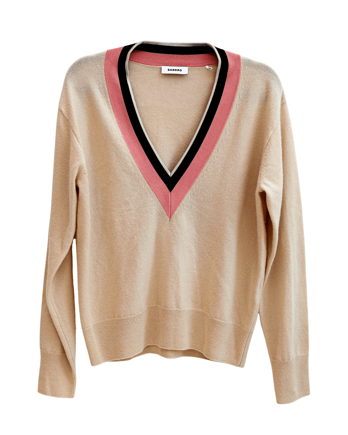 Vintage Clothing: Sandro, V - Neck Varsity Sweater by Bella Cucina – Vintage Clothing: Sweater