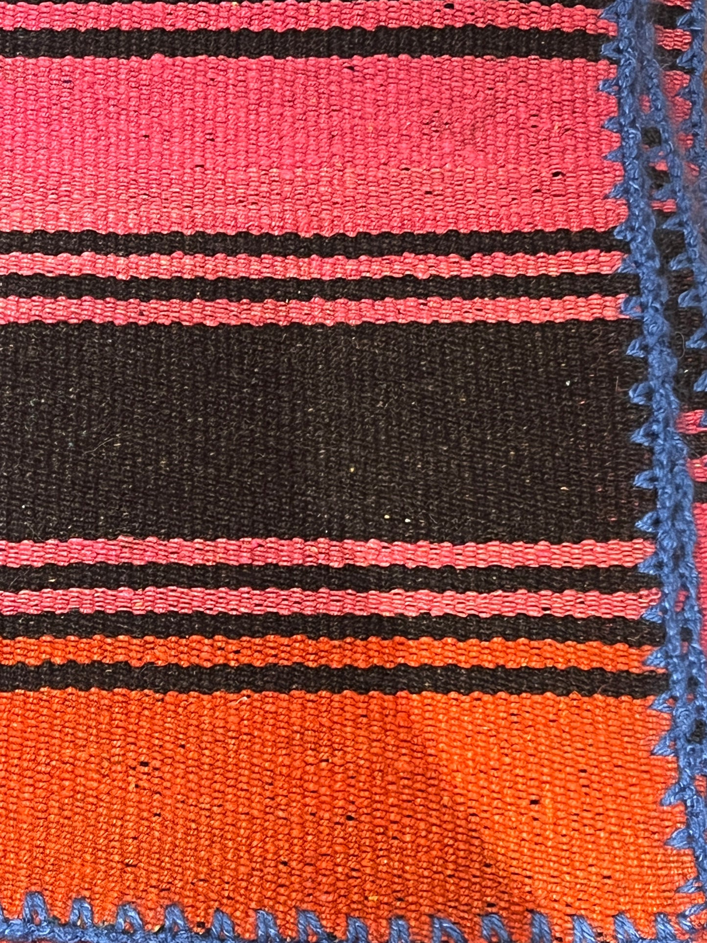 Bella Cucina - Vintage Hand - loomed Peruvian Frazada rugs -