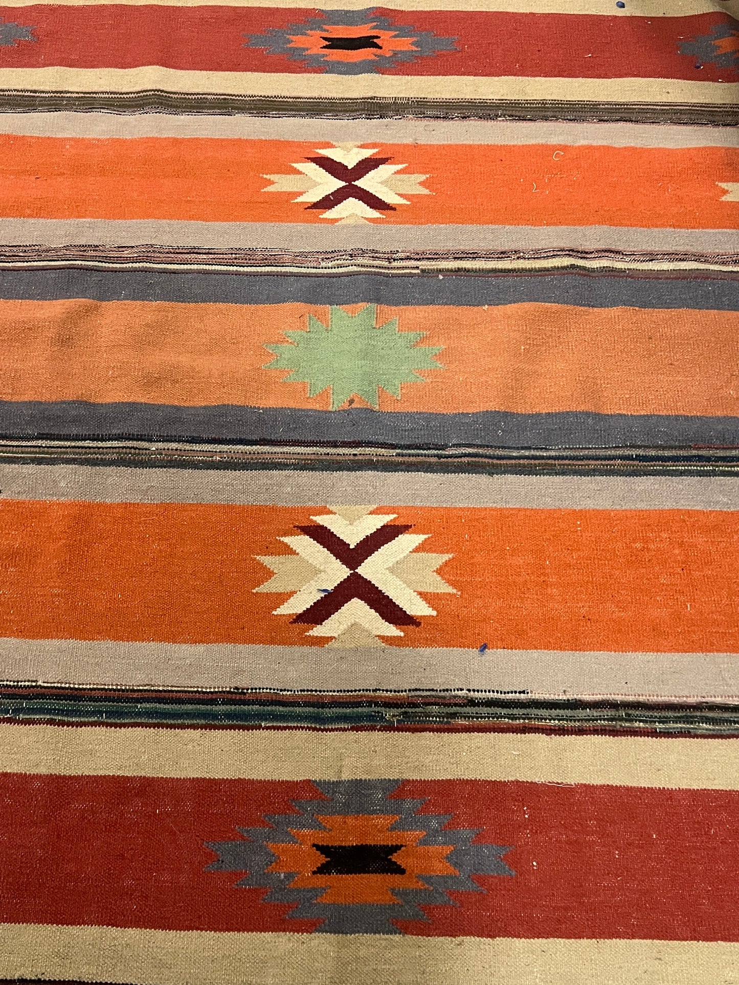 Bella Cucina - Vintage Hand - loomed Peruvian Frazada rugs -