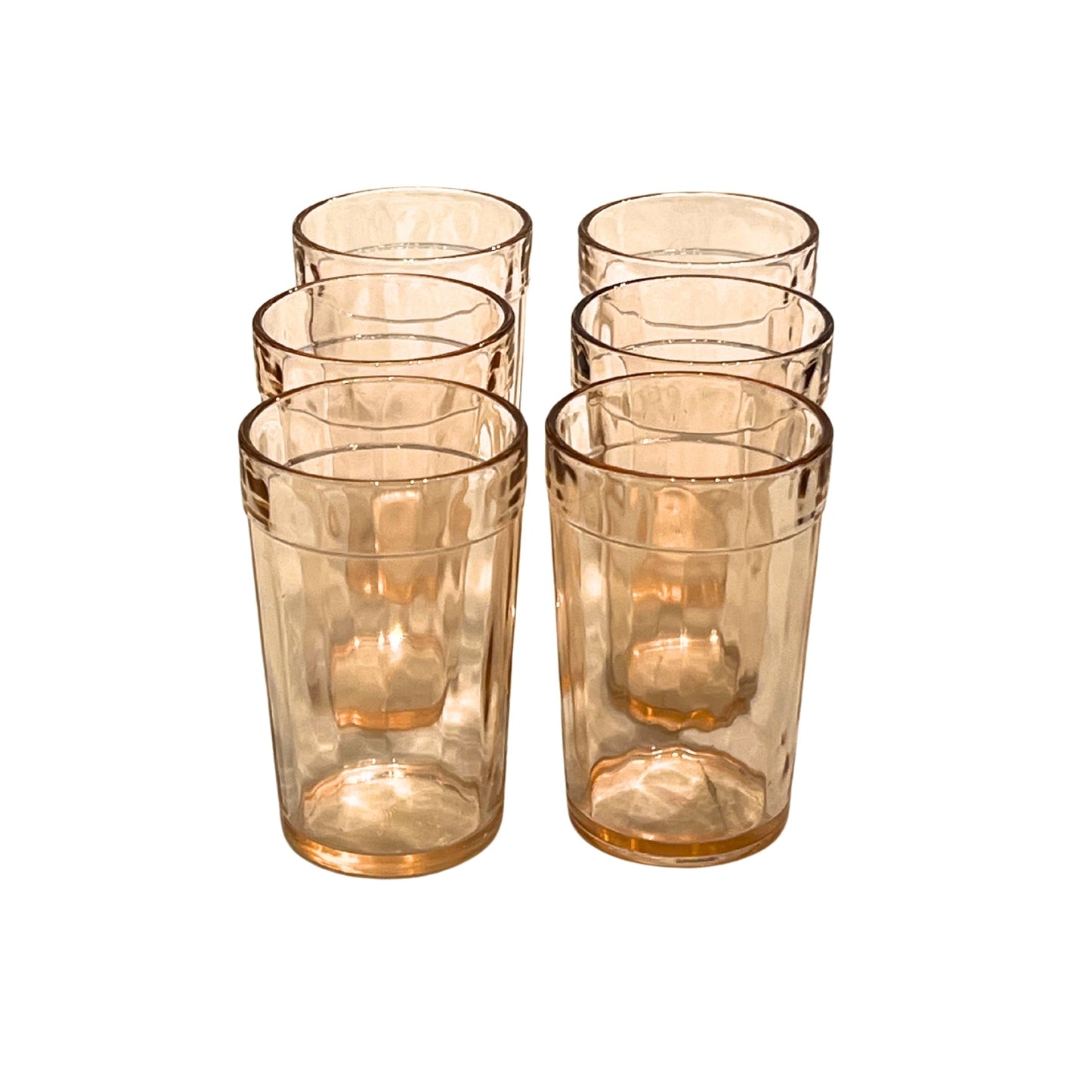 Vintage Pink Glassware Set (Set of 6) by Bella Cucina – For the table: Glasses