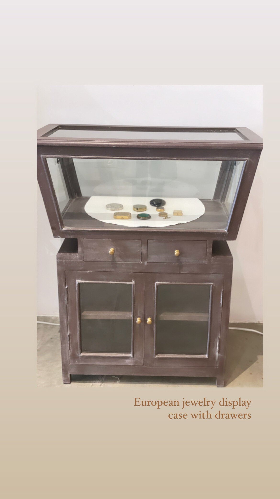 Antique display cabinet