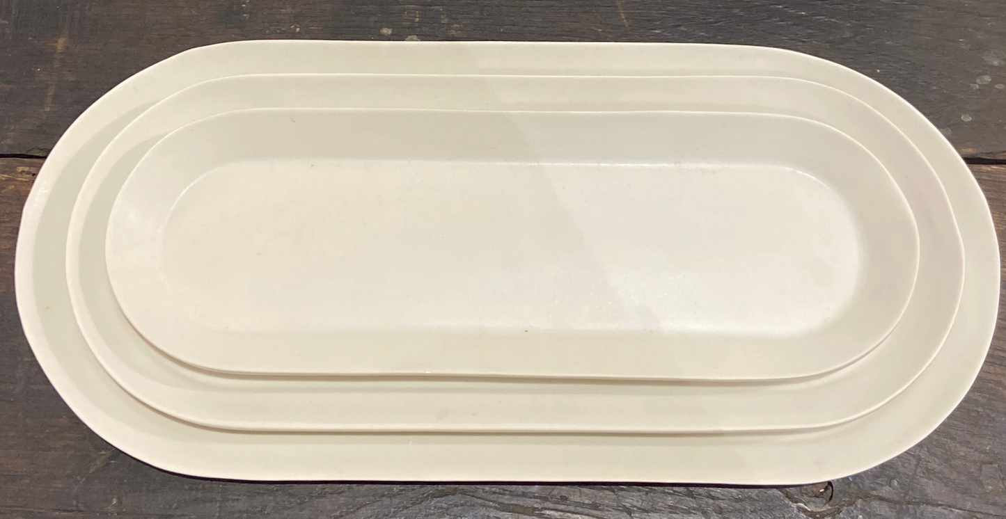 Charlotte Smith Ceramics: Hand Fired porcelain platter - 3 sizes