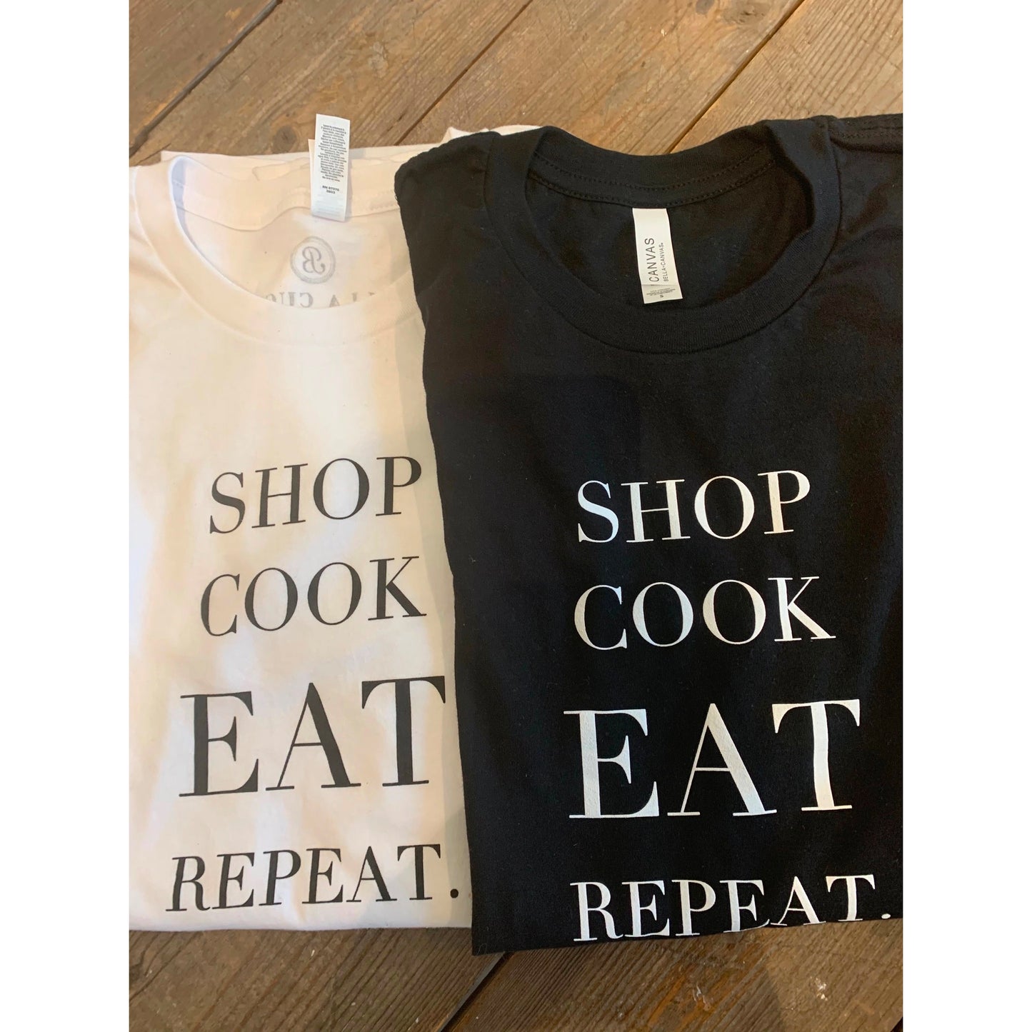 SHOP. COOK. EAT. REPEAT. T-Shirt