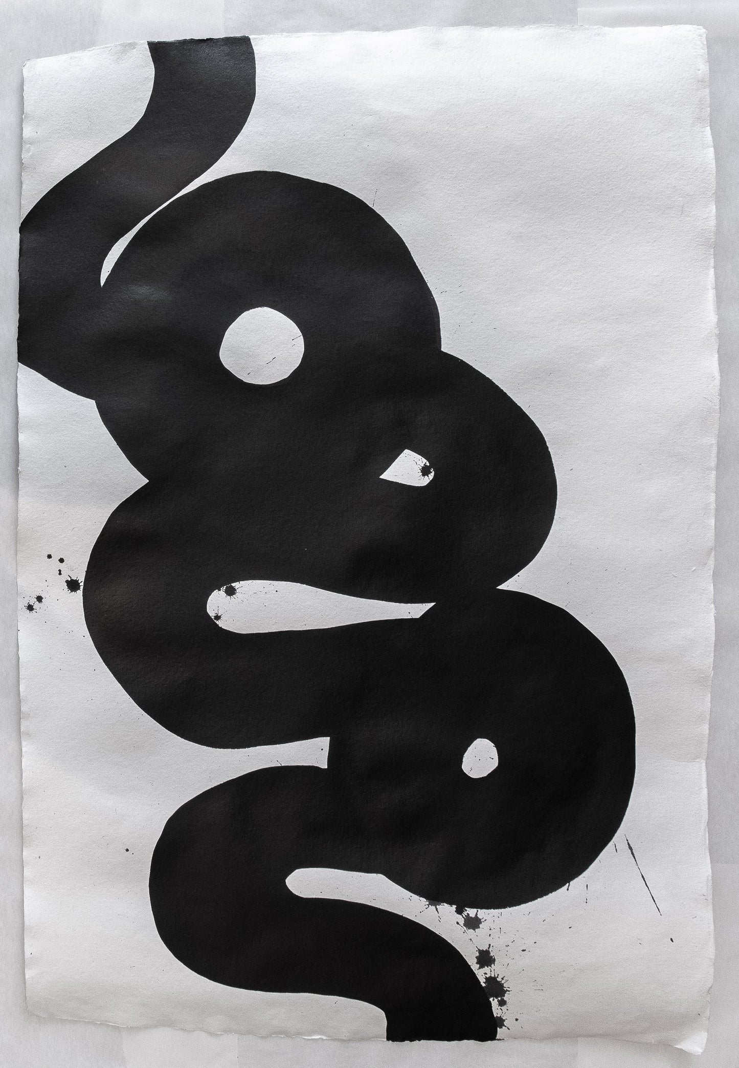 Bella Cucina - AB Art Japanese Ink ensO Serpent Series "Lost Time" 63x43 -