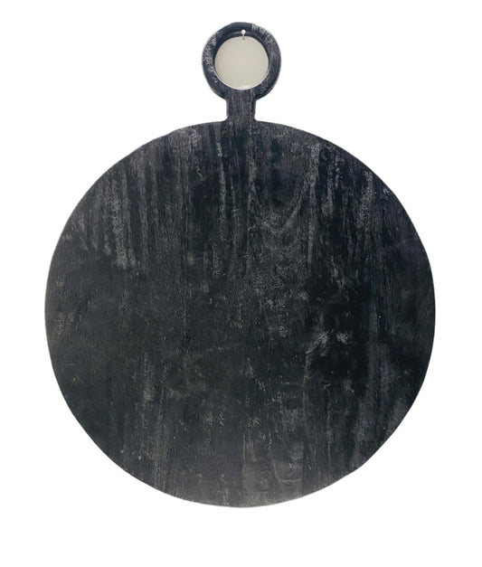 Bella Cucina - Black Mango Round Wood Board -