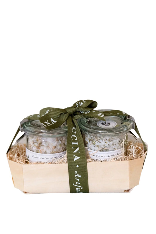 Bella Cucina - Citrus & Fennel and Wild Oregano & Sage Savory Salt Duo -