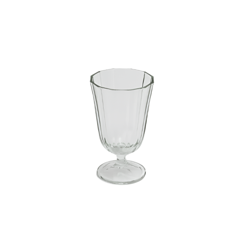 Bella Cucina - Hand - blown Ribbed Water/Wine Glass Tall - set of 4 -