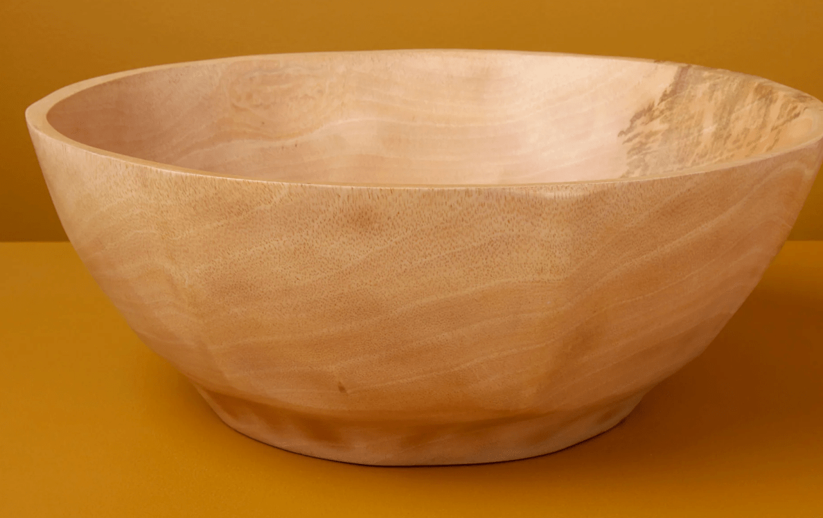 Bella Cucina - Large Mango Wood Curved Salad/Pasta Bowl -