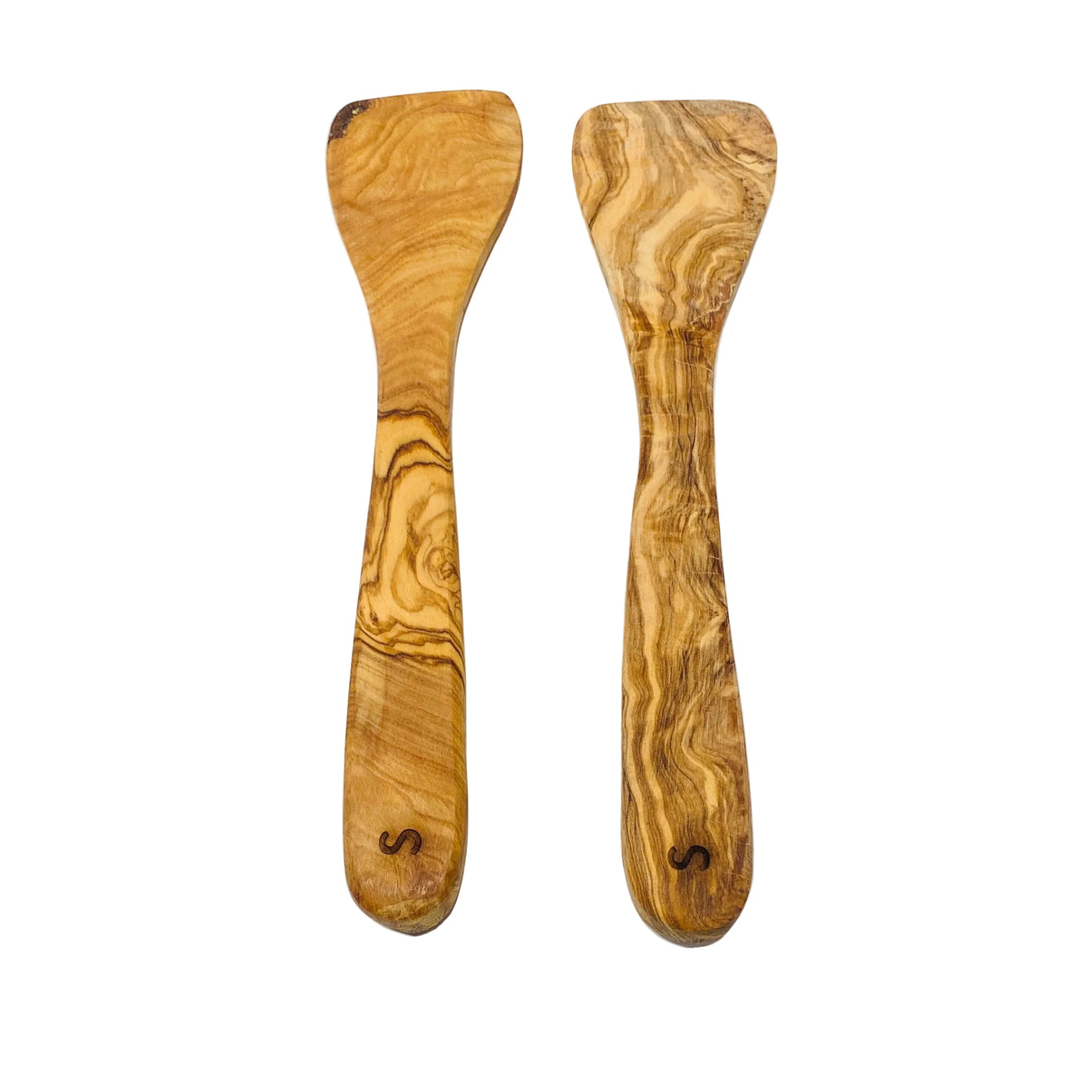 Bella Cucina - Olive Wood Flat Salad Serving Set -