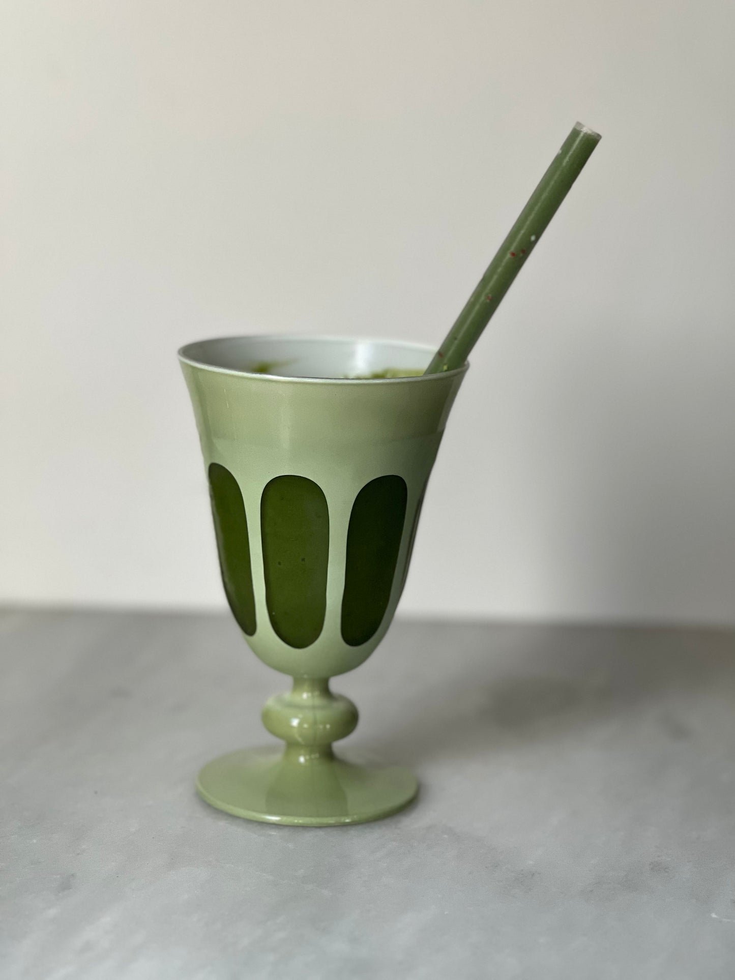Bella Cucina - Rialto Pale Sage Tulip Glass -