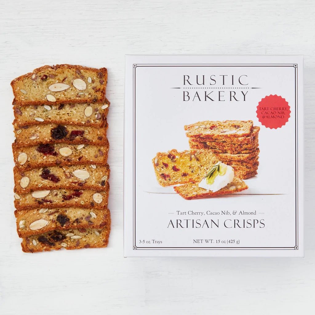 Bella Cucina - Rustic Bakery: Tart Cherry, Cacao Nib & Almond Artisan Crisps -