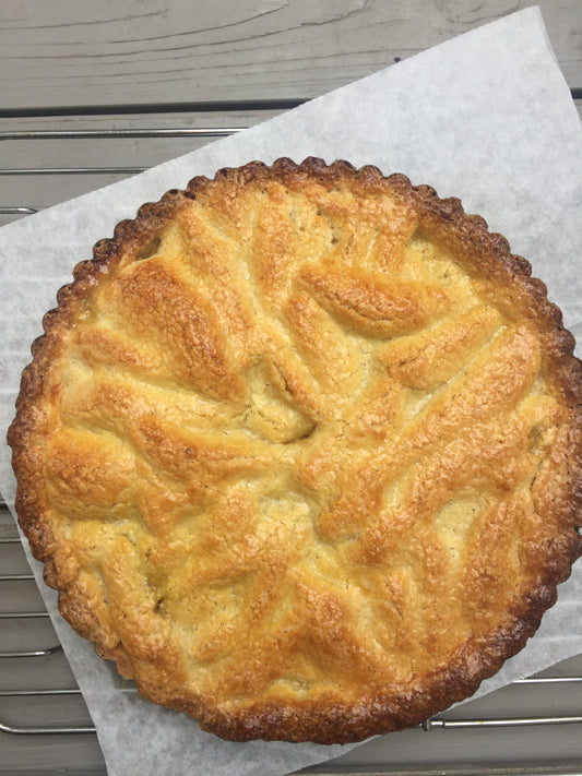 Peach and Polenta Tart 