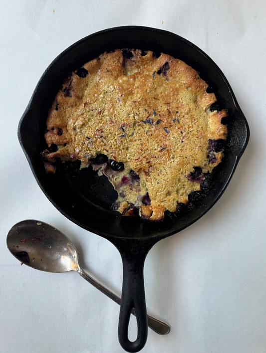 Lemon Blueberry Dutch Baby Pancake