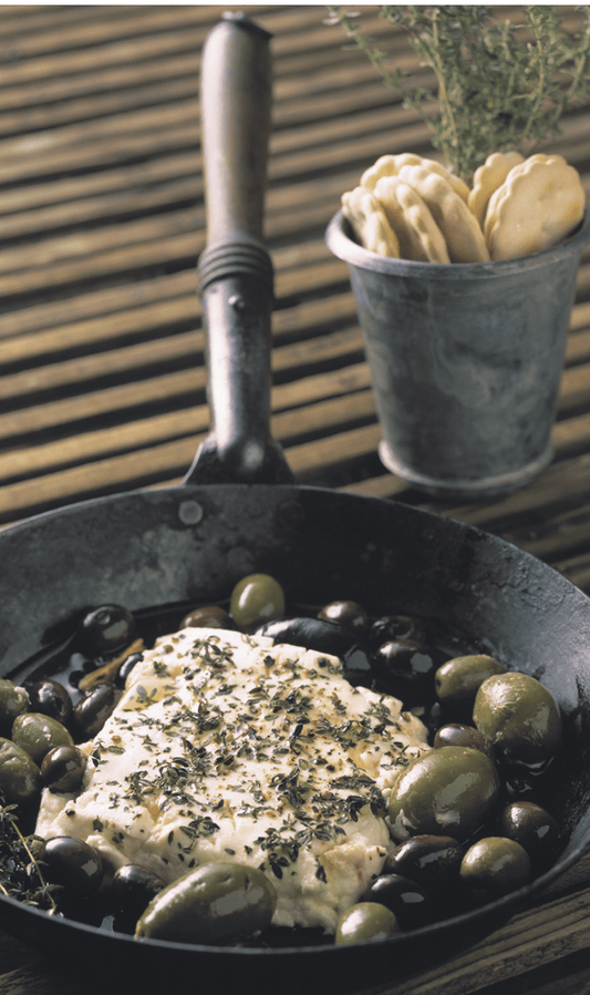 Baked Feta with Preserved Lemon and Olives - Bella Cucina