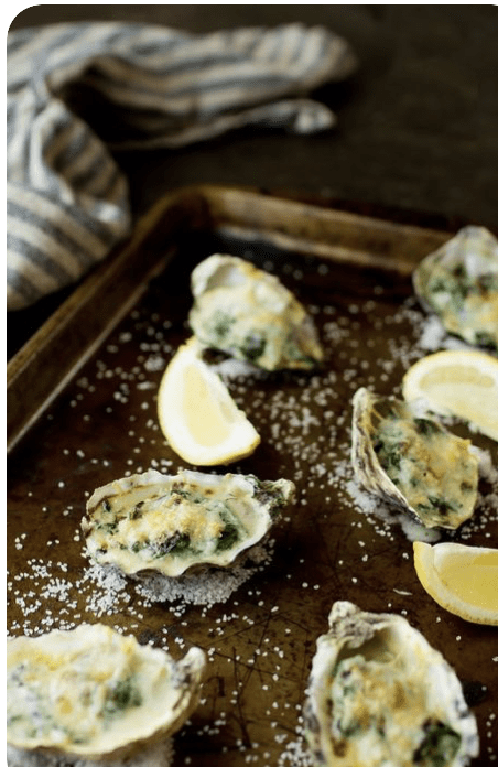 Baked Oysters Bella with Spinach Artichoke - Bella Cucina