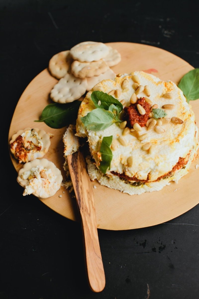 Basil & Tomato Layered Mascarpone Cheese Torta - Bella Cucina