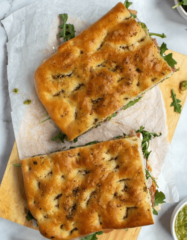 Bella's Caprese Summer Focaccia Sandwich - Bella Cucina