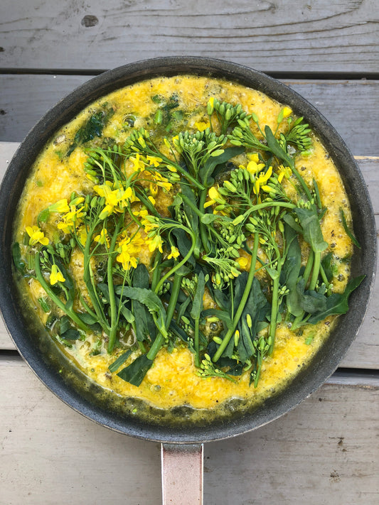 Broccolini Blossom Frittata - Bella Cucina