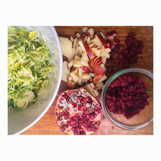 Cabbage, Celery, Cranberry & Apple Slaw