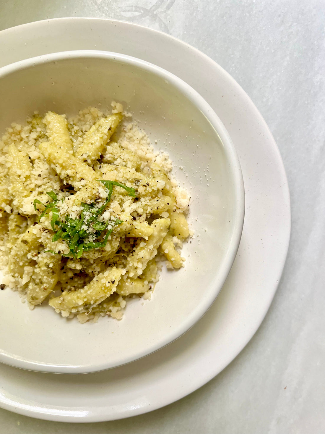 Cavatelli with Spinach & Artichoke Cream - Bella Cucina