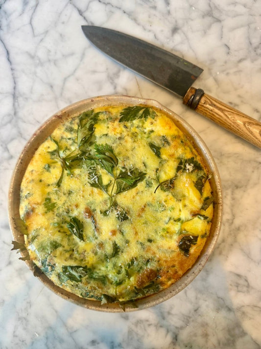 Celery, Basil Pesto & Parmesan Frittata - Bella Cucina