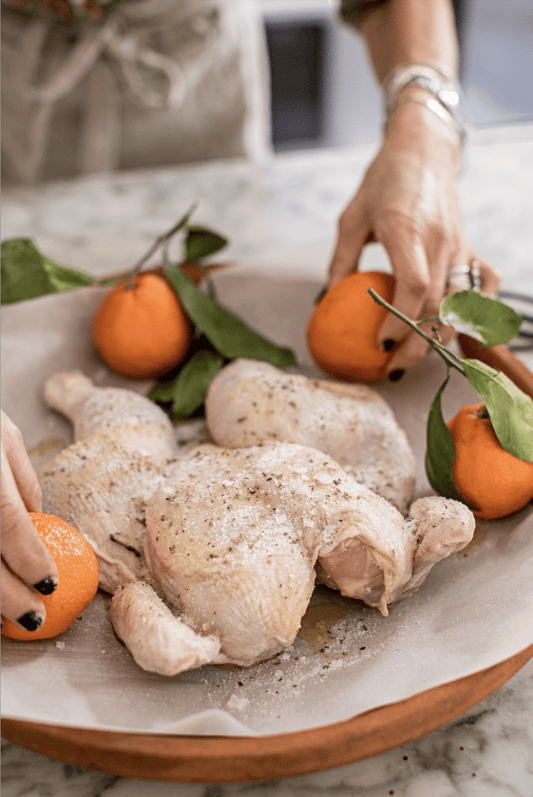 Citrus Fennel Chicken with Roasted Tangerines - Bella Cucina