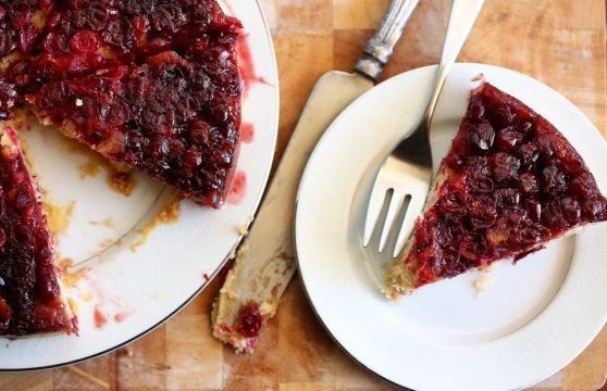 Cranberry Apple Upside Down Cake - Bella Cucina