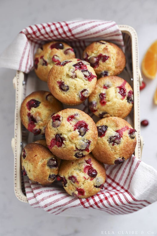 Cranberry Orange Almond Muffins - Bella Cucina