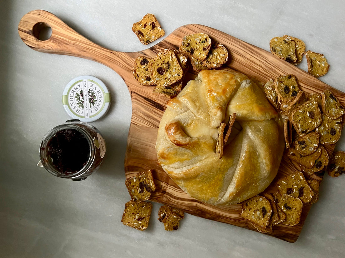Baked Brie with Cranberry Conserve