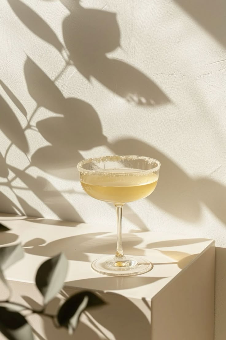 Golden Hour Mocktail with Preserved Lemon & Rosemary Salt - Bella Cucina