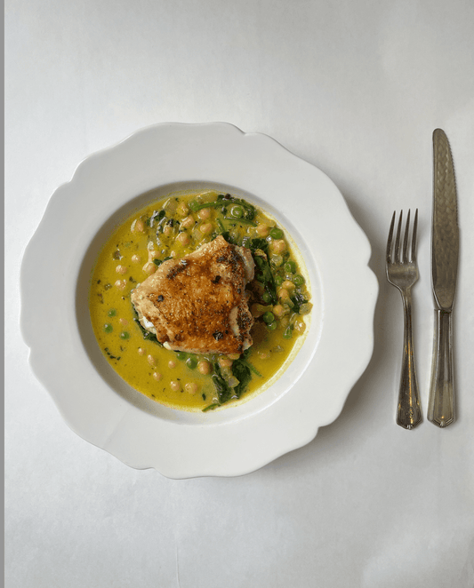 Golden Milk Latte Chicken with Chickpeas - Bella Cucina